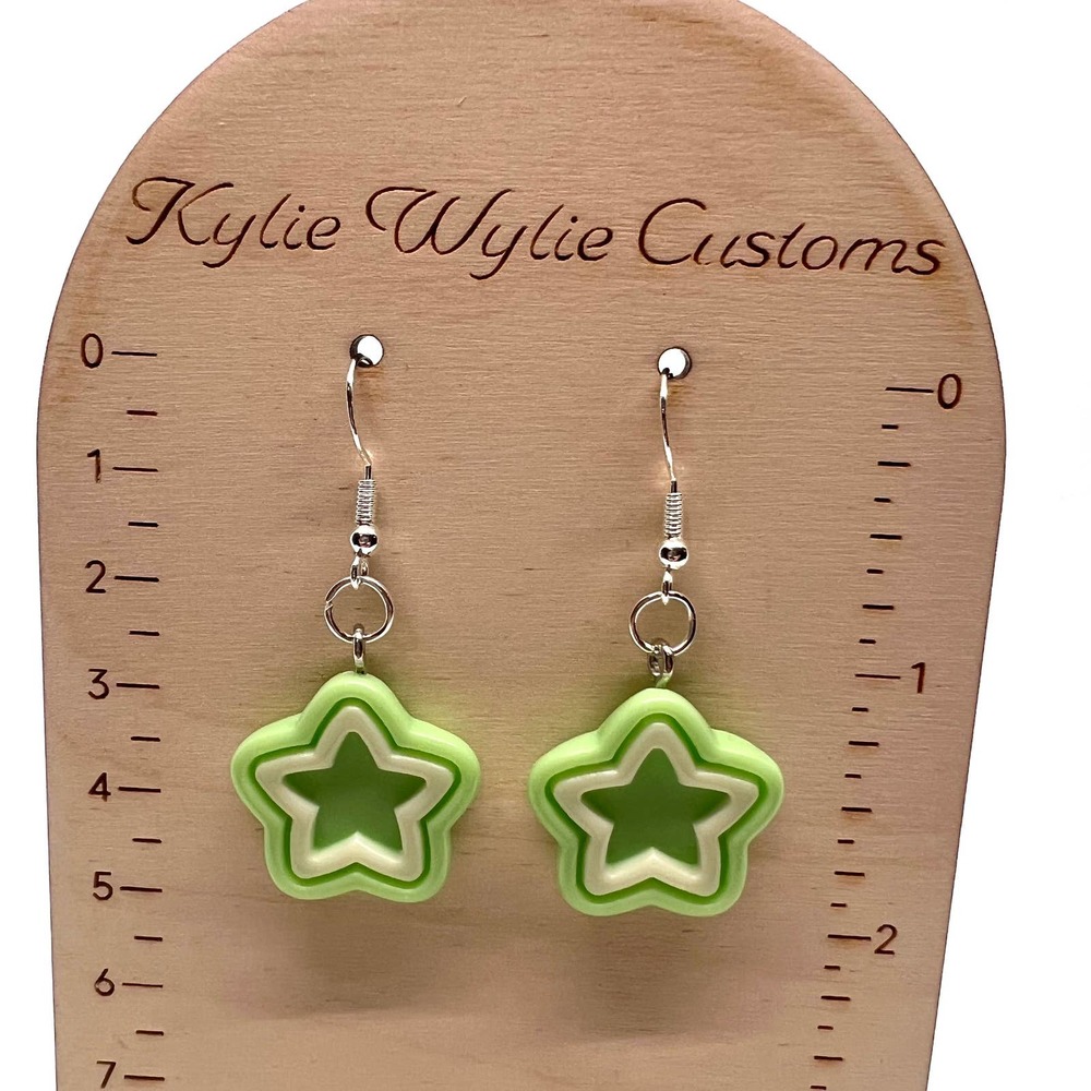 Star Earrings Barbie Earrings - Pastel Earrings - Kawaii Earrings - DDLG Earring - Picture 9 of 11
